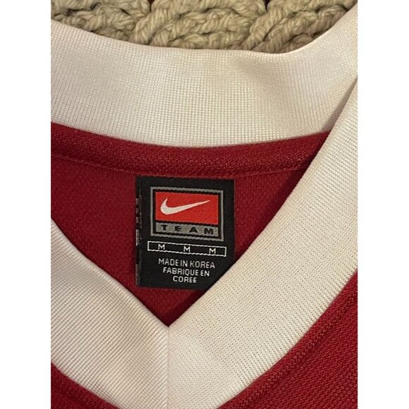 Nike Team Oklahoma Sooners Red & White V-Neck Jersey Medium - Picture 5 of 16